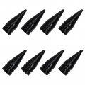 8 Pack Black Long Spiked Wheel Tires Valve Stem Caps Metal Thread Kit For 1995-2016 Hyundai Accent 