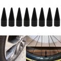 8 Pack Black Long Spiked Wheel Tires Valve Stem Caps Metal Thread Kit For 1995-2016 Hyundai Accent