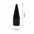 8 Pack Black Long Spiked Wheel Tires Valve Stem Caps Metal Thread Kit For 1995-2016 Hyundai Accent