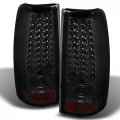 Akkon For 03-06 Chevy Silverado 04-06 Gmc Sierra Pickup Truck Smoke Led Tail Lights Brake Lamps Replacement 