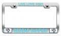 Live Love Fish Redear Sunfish Fishing Chrome Metal License Plate Frame Tag Holder C59 