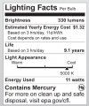 Satco S7256 11-watt Medium Base R20 Reflector 5000k 120v Equivalent To 40-watt Incandescent Lamp