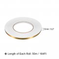 Uxcell 0 2 Inchx164 Ft Foil Self Adhesive Tile Sticker Decoration Gap Sealing Tape Strip Waterproof Self-adhesive Floor Crevice