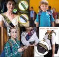 Giftpuzz Green Leaves Print 2 Pack Auto Accessories Car Shoulder Strap Pad Backpack Pads Sling Bags Guitars Messenger Bags