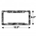 Snow Camouflage License Plate Tag Frame
