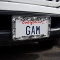 Snow Camouflage License Plate Tag Frame