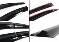 Fits For 2004-2008 Acura Tsx Cl8 Euro-r Jdm 3d Wavy Style Window Visor Rain Guard Deflector