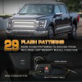 2pcs 24 In Truck Grill Strobe Lights Strip 288 Led White Emergency Flashing Warning Safety For Plow Trucks Construction