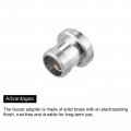 Uxcell Faucet Adapter 2pcs M16mmx6mm Male Thread To M22mmx6mm Brass Tap Aerator Connector For Kitchen Bathroom Sink
