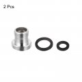 Uxcell Faucet Adapter 2pcs M16mmx6mm Male Thread To M22mmx6mm Brass Tap Aerator Connector For Kitchen Bathroom Sink