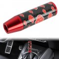 13cm Universal Jdm Cloud Red Aluminum Carbon Manual Gear Shift Knob 