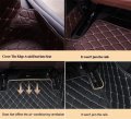 Custom Automotive Car Floor Mats For 99 Sedan Suv Sports Men Women Protection Full Coverage Pads Anti-slip Leather Lining Beige