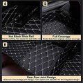 Custom Automotive Car Floor Mats For 99 Sedan Suv Sports Men Women Protection Full Coverage Pads Anti-slip Leather Lining Beige