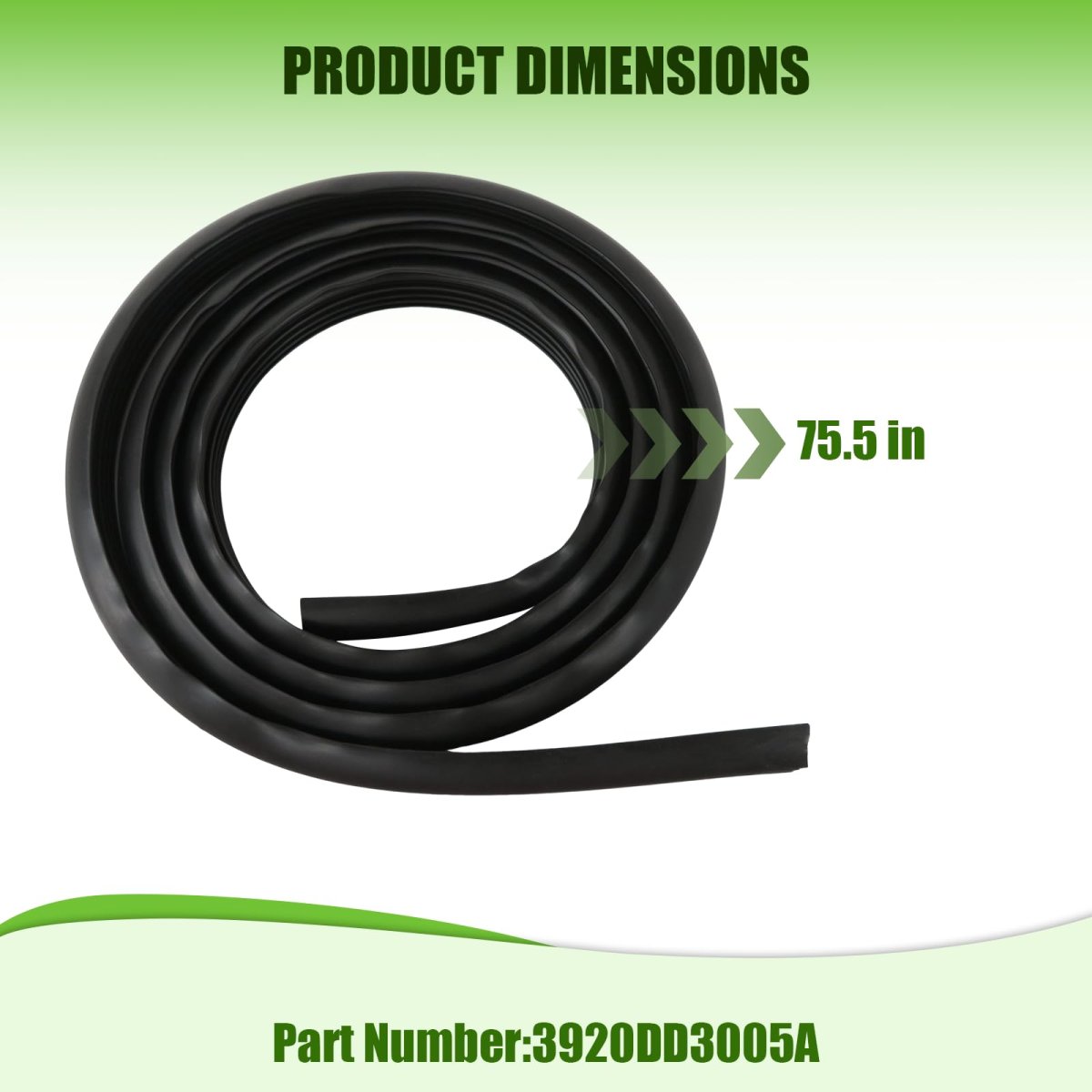 Dishwasher Rubber Door Seal Gasket For Lg Lds5040ww Lds5540bb Replaces 3920dd3005a 3920dd3003a Ap4437203 Ps3522654 Silicone