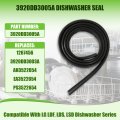 Dishwasher Rubber Door Seal Gasket For Lg Lds5040ww Lds5540bb Replaces 3920dd3005a 3920dd3003a Ap4437203 Ps3522654 Silicone