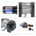 12v 4000lbs Electric Winch Towing Trailer Steel Cable Off Road W Wireless Remote