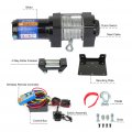 12v 4000lbs Electric Winch Towing Trailer Steel Cable Off Road W Wireless Remote
