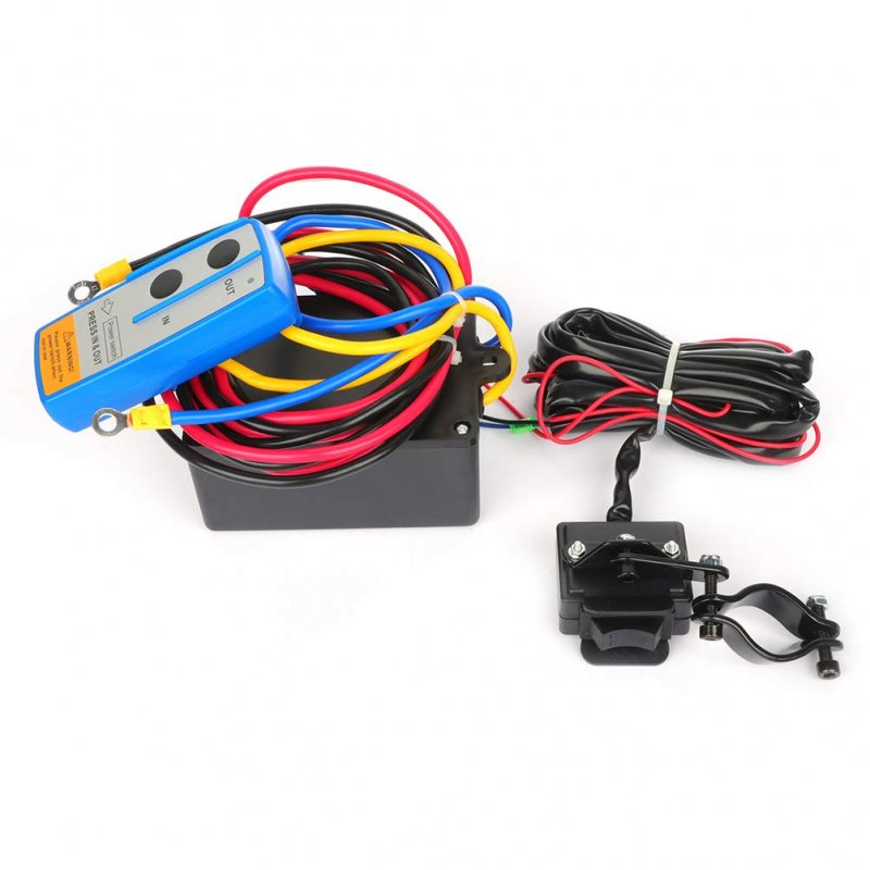 12v 4000lbs Electric Winch Towing Trailer Steel Cable Off Road W Wireless Remote