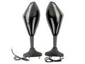 2x Motorcycle Side Mirror Motorbike Rear View Left Right Mirrors Installed On Fairing Fit For 1986 1987 1988 1989 Yamaha Fz6r
