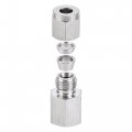 Uxcell Compression Tube Fitting G1 4 Female Thread X 1 Od Straight Coupling Adapter 304 Stainless Steel 2pcs