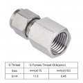 Uxcell Compression Tube Fitting G1 4 Female Thread X 1 Od Straight Coupling Adapter 304 Stainless Steel 2pcs