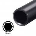 Uxcell 1 2 Drive By 18mm Deep Impact Socket Heat-treated Cr-v Steel 8 Length 6-point Metric Sizes Pcs