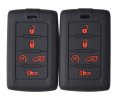5 Buttons Silicone Key Fob Cover Case Protector For Jeep Grand Cherokee Wagoneer And Dodge Charger Daytona Ev Electric 2024