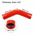 X Autohaux 48mm 1 89 Id 45 Degree Elbow Silicone Reducer Hose Pipe Bend Turbo Water Intercooler Red