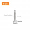 Uxcell M1 4-0 3 X 8mm 100pcs Flat Round Head Screws 304 Stainless Steel Phillips Drive Machine Hardware Fastener For Furniture