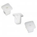 Uxcell Car Bumper Side Skirts 8mm Hole Plastic Rivet Panel Clips White 100pcs