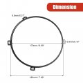 X Autohaux 1 Pair 7 Inch Round Headlight Mounting Bracket Ring Headlamp Bezels Cover Retaining Replacement For Jeep Tj Wrangler