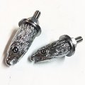 Semt-2 Pcs Chrome Eagle Head Bolts Screws Compatible With Universal License Plate Tag Frame Windshield Trim Fantastic