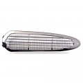 G-plus Chrome Hood Grille Air Intake Vent Cover Compatible With Freightliner M2 100 106 112 2002-2018 Mesh Upper Grill 
