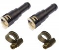 Muzzys Set Of Two Upgraded 800-403 Stronger Than Heater Core Coolant Hose Quick Disconnect Connector W Clamp Only Fits 5 Tube 