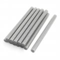 12 Pcs Silver Tone 11mm Dia 150mm Long Glitter Hot Melt Glue Stick Rod 