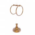 Allied Brass Pg-trst-10 Pacific Grove Collection 2 Vanity Top Ring With Twisted Accents Guest Towel Holder Brushed Bronze 