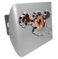 Looney Tunes Tasmanian Devil Taz Metal Hitch Cover Matte Chrome Finish Fits Standard 2 In Trailer Receivers For Trucks And Suvs 