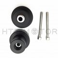 Httmt Mt219-026- Black No Cut Frame Slider Compatible With 98-02 Kawasak Zx6r 1998-2003 Zx9r 2001-2004 Zx12r