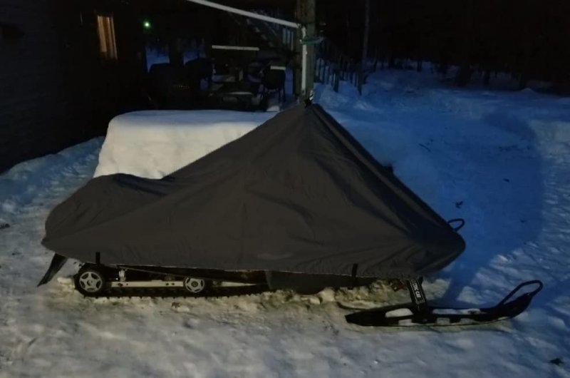 200 Denier Storage Snowmobile Cover Compatible For The 1997-1997 Yamaha Model Vmax 700 Sx Snowmachine Sled All Black