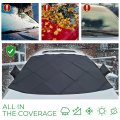 Autotech Park Snow Windshield Cover For 2014-2021 Porsche Macan Custom-fit Ice And Frost Comes With Rear Mirror