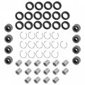 Caltric Front Upper And Lower A-arm Bushing Kit Compatible With Honda Sportrax 300 Trx300ex 1993-2004 Left Right