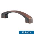 10 Pack Rok Hardware 3-3 4 96mm Hole Bow Arch Style Brushed Oil-rubbed Bronze Kitchen Vanity Dresser Cabinet Pull Handle 5