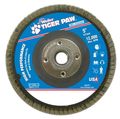 Weiler 516 Tiger Paw High Performance Abrasive Flap Disc Type 27 Flat Style Phenolic Backing Zirconia Alumina Diameter 5 8 -11 