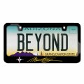 Ipick Image Made For Ford Mustang Script In Yellow Black Metal License Plate Frame
