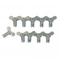Moroso 71279 Winged Quick Fasteners 5 16 X 550 Steel Silver 
