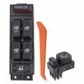 Kit Power Window Switch Front Driver Left Side Fits For Chevy Avalanche Lh Black