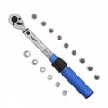 Abn Dual Direction Click Torque Wrench 1 4 Drive 40-200 In Lb 5-25 Nm Inch Pound Lug Nut And Adapter 16pc Set