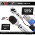 Abn Dual Direction Click Torque Wrench 1 4 Drive 40-200 In Lb 5-25 Nm Inch Pound Lug Nut And Adapter 16pc Set
