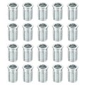30pcs Threaded Inserts M10-1 5x25 Zinc Plated Carbon Steel Hex Socket Drive Screw-in Nut For Wood Working Tools And Accessories 