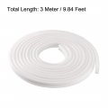 Uxcell T-slot Mount Window Weatherstrip Seal 7mm Bulb Bubble For 6mm Slot 3 Meters Long White